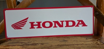 #ad Honda advertising 4 X 12 inches metal sign mechanics 50013 Wings $23.95