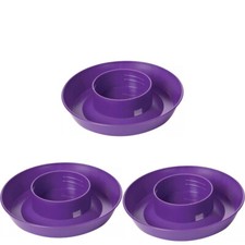 3 Purple Poultry mason jar base Little Giant Miller chicken waterer 740 New