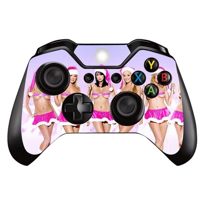 Cute Pink Santa Girls Xbox One Controller Vinyl Decal Skin  