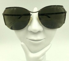 Vintage Fantasy Marcolin 7024 Black Silver Butterfly Sunglasses FRAMES ONLY