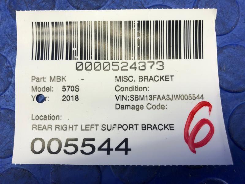 2016-2021 MCLAREN 570S OEM REAR RIGHT LEFT SUPPORT BRACKET 13AA020CP