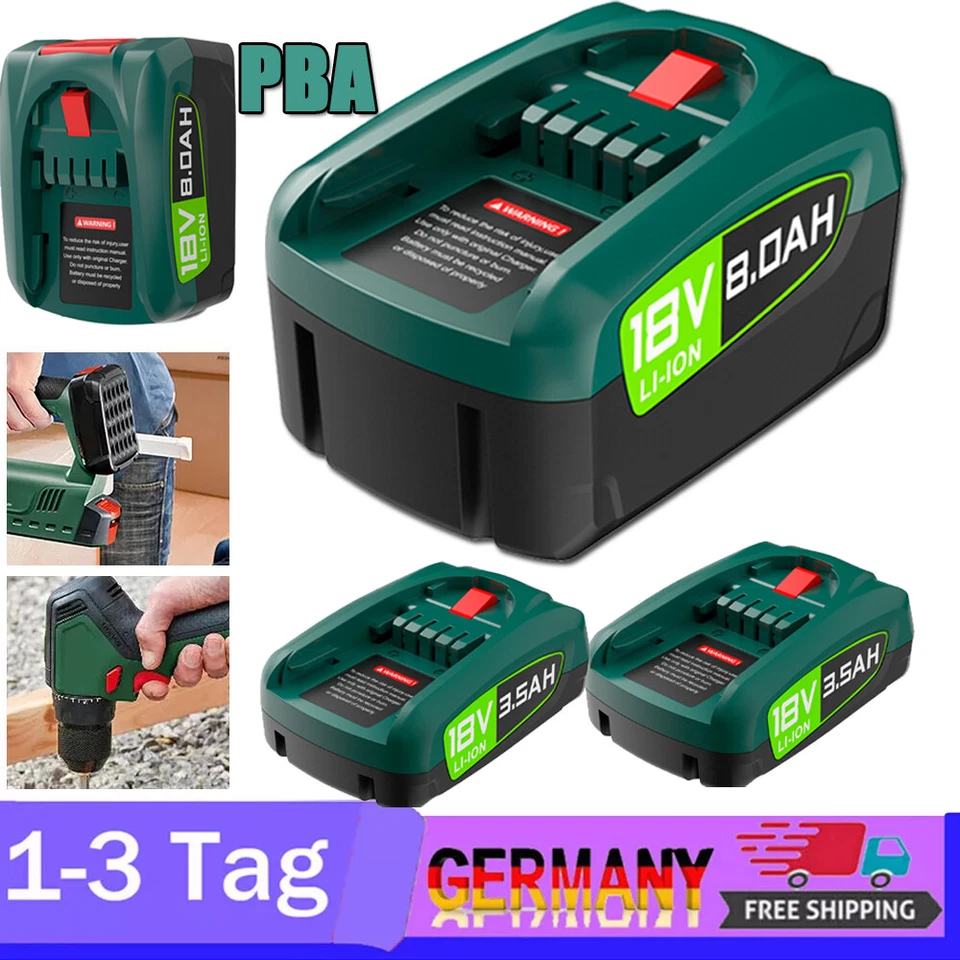 MARKENLOS 8000mAh Akku für Bosch PBA 18V 3,5Ah Li-ion Power For All Alliance Werkzeug Akku