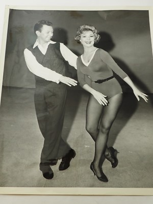 Original Donald O'Connar and Debbie Reynolds practicing her dance moves 8 x 10''