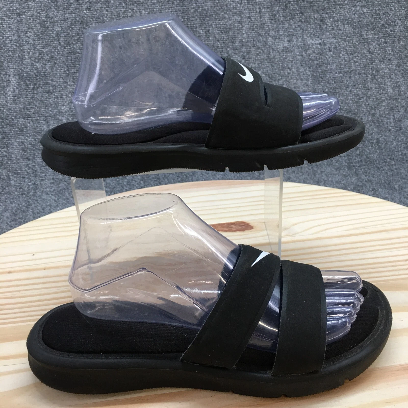 Sandali Nike donna 10 infradito ultra comodi neri aperti slip on 882697 001