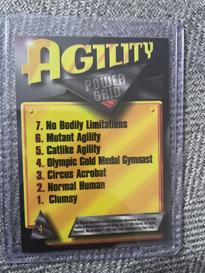 1995 FLEER MARVEL METAL SILVER FLASHERS  # 4 GAMBIT GEM MINT - Image 2 of 2