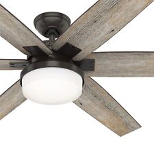 Hunter Leoni 48 Ceiling Fan With Led, Hunter Leoni Indoor Ceiling Fan With Led Light And Remote Control