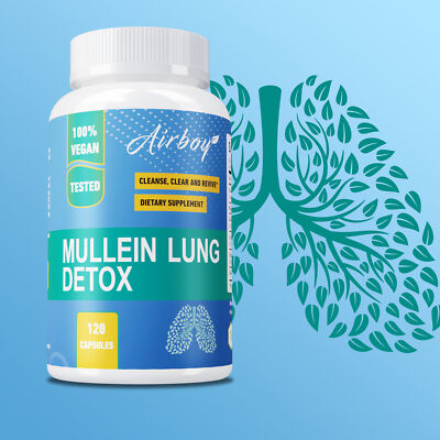 Mullein Lung Detox - Lung Cleansing, Respiratory Health, Optimal Lung Function