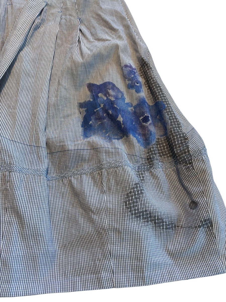 Robe Fleurie Grise Et Bleue Marithé Et François Girbaud - Taille S, Occasion Très Bon état