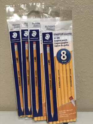 4 Packs of Staedtler Essentials No. 2 Pencils 8Pc/pz 32 Total