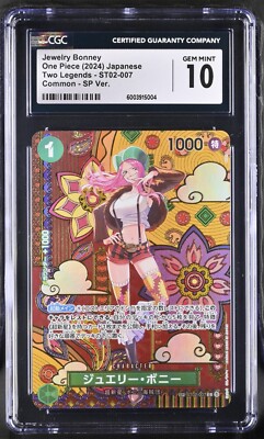 2024 One Piece ST02-007 Jewelry Bonney SP Alt Art CGC 10 Japanese