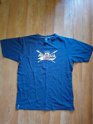 LRG Lifted Research Group T-Shirt Größe L vintage blau HipHop Rap used rar 2000