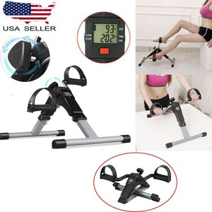 Foldable Compact Mini Pedal Exerciser Bike Cycle Lcd Display Leg