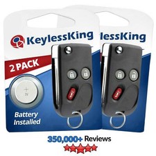 2 Keyless Entry Remote Car Fob Control Flip Key Transmitter Alarm For Lhj011