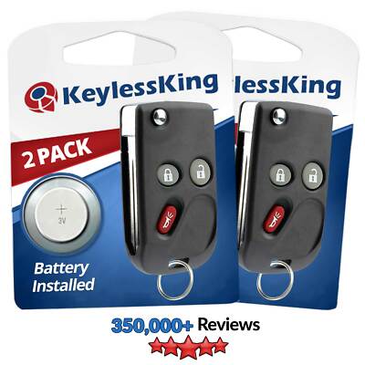 2 Keyless Entry Remote Car Fob Control Flip Key Transmitter Alarm for LHJ011