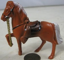 Vintage Die-Cast Metal Miniature Cowboy Horse Made in Japan