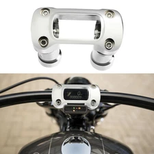 4" Handlebar Riser Clamp Kit 1.25" Bar For Harley Softail Street Bob Standard US