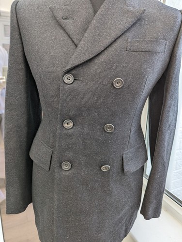 Christopher Kane Double Breasted Grey Woman's Blazer Wool & Mohair Size UK10 - Picture 10 of 17