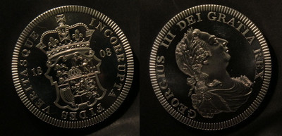 ireland george iii 1808 copper proof pattern crown -... 1808 Great Britain Large Nickel Fantasy Crown Pattern England Shield ...