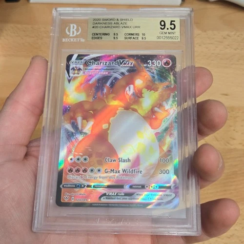 Charizard VMAX 020/189 Swsh03: Darkness Ablaze Holo Beckett BGS 9.5 Gem Mint