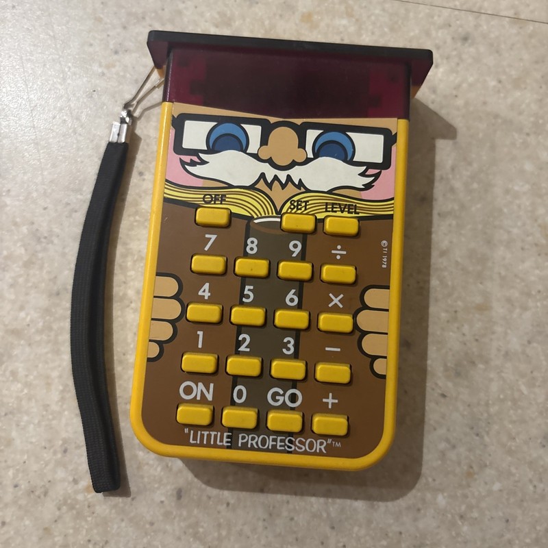 1978 Texas Instruments TI Little Professor Calculator Teaching Quiz (Untested)
