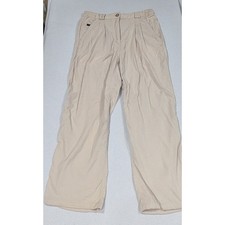 The North Face Hiking Pants Womens Large Beige Excellent Pleated Nylon RN 61661