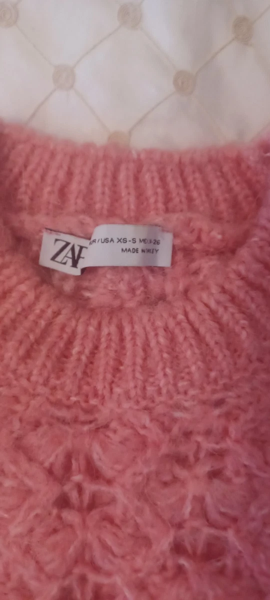 zara pink oversize jumper