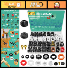 258 Pcs Rubber Washers Assortment Kit for Faucet, Garden Hose, Spigot  Shower R