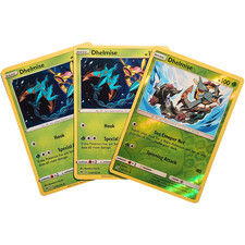 Reverse Holo Dhelmise 20/236 (SM11), 019/185 (SWSH04) Pokémon TGC Three Cards LP