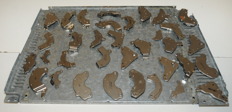Hard drive MAGNETS 34 pieces neodymium on galvanized steel panel