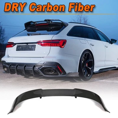 Dry Carbon Dashspoiler Spoiler Lippe Heckspoiler für Audi RS6 C8 Avant 2019-2023 - Bild 1 von 4