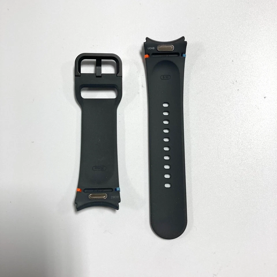 Genuine Samsung Galaxy Watch 7/6/5/4 Sport Band - S/M - Dark Gray/Pink/Blue - Image 4 of 4