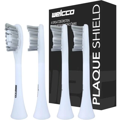 WELCCO Ersatzbürstenköpfe kompatibel mit Eurodont 4032-P-S – Aufsteck-Ersatzbürsten