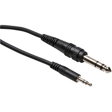 Hosa 3.5mm Male TRS to 1/4in Male TRS Stereo Interconnect Patch Cable 3 Foot