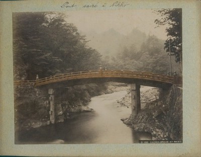 Foto Nikko Präfektur Tochigi Japan, Sacred Bridge, colorized - 10331790