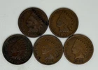 1889 1897 1902 1903 1905 Indian Head Cent Lot of 5