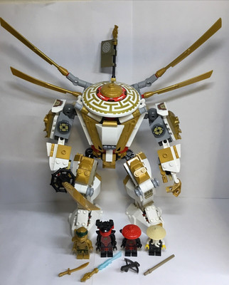 LEGO NINJAGO: Golden Mech (71702) Complete set w/ Mini Figs no box or instruct
