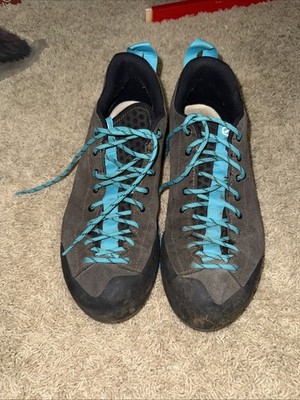 Scarpa Gecko Approach Shoes Men s Size 11  Shark Gray Azure Blue