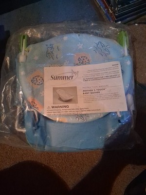 Summer Infant Mother's Touch, Deluxe Baby Bather #08020 Blue Netting Sea Water