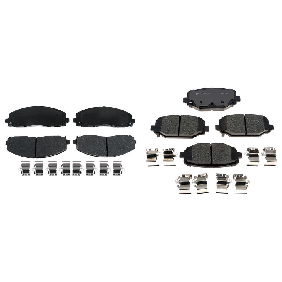 Pastillas de freno delanteras y traseras de cerámica R-Line para Chrysler Town & Country 2015-2012 Foto 4 de 4