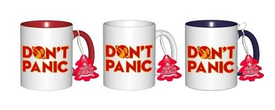 Hitchhikers Guide to the Galaxy Don't Panic Tasse