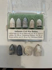 9 Authentic Civil War Bullets Minnie Spencer Sharps Gardner Williams Dug Relics