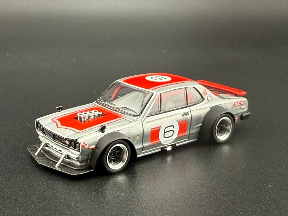 Pop Race xcartoys Nissan GT-R V8 Drift Hakosuka APAxpo 2025 PR640349 1/64 Foto 3 de 4