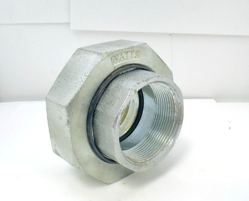 Watts Dielectric Union 2 LF3004, 2 in NPT Pipe, Zinc Galvanized Malleable Iron