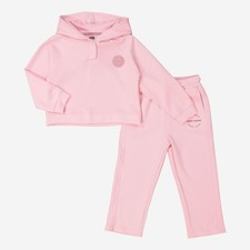 DKNY girl&rsquo;s 2 years    Two Piece Pink Fleece Hoodie & Joggers Set/ tracksuit