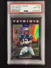 2008 TOPPS CHROME REFRACTOR #TC3 TOM BRADY PSA 8 Nicely Centered