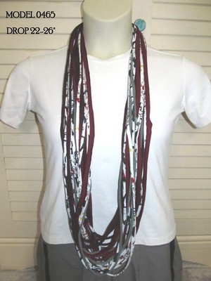 Holiday Yarn Necklace Infinity Scarf 0465 * GREAT Gift Idea!