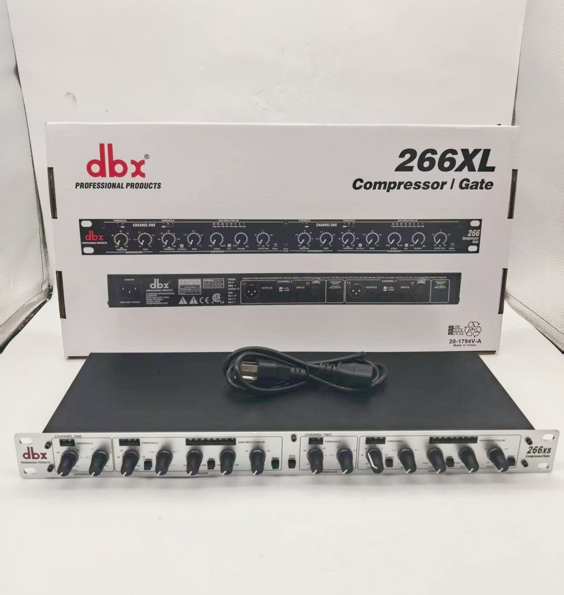 dbx 266xs Dual Channel Compressor Gate Dynamics Processor w/Side