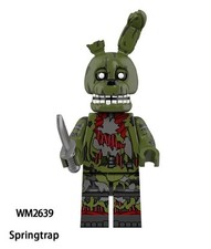 2 inch Custom Five Nights at Freddy Springtrap Minifigure with Base, New/Mint