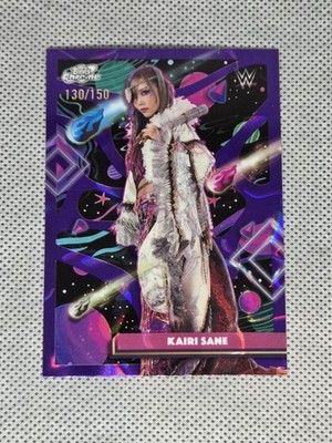 2026 WWE Topps Chrome Cosmic #132 KAIRI SANE Purple Nebula Refractor /150