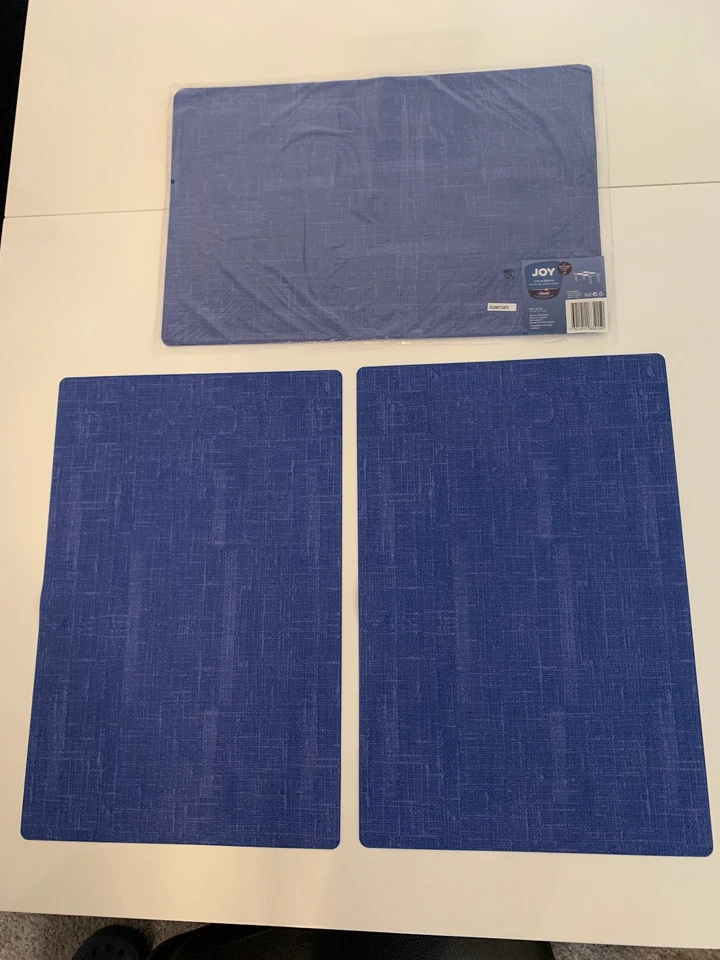 Duni Silikon- Tischsets 30x45 cm 6 Stück Dunkelblau